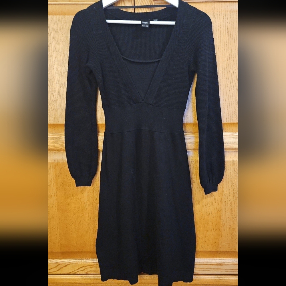 The ESPRIT 90's Collection Black Sweater Dress size small